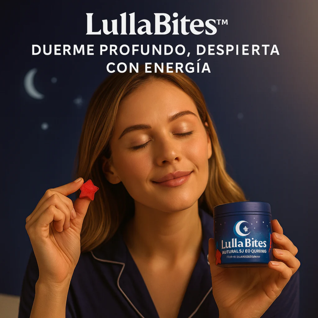 LullaBites™: Gomitas Naturales para Dormir Mejor, Reducir el Estrés y Despertar Renovado