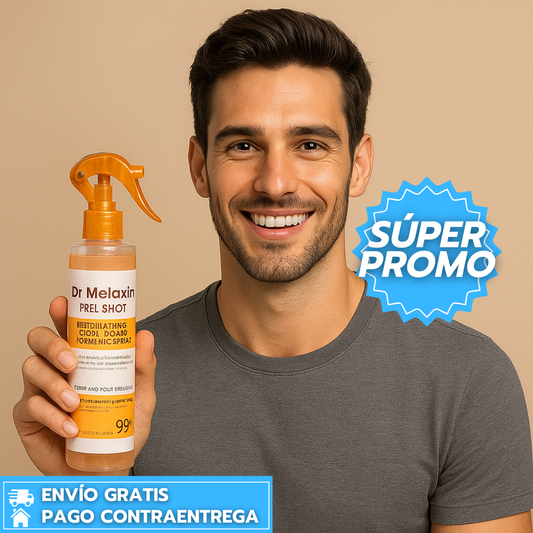Dr Melaxin Exfoliante™: Spray que Aclara y Suaviza para una Piel Más Radiante