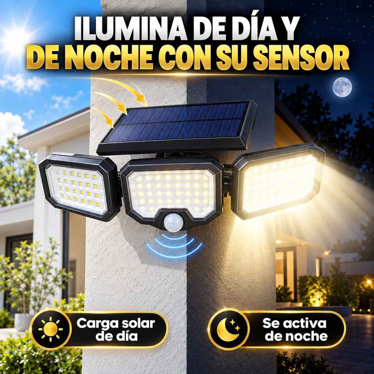Lampara Solar Potente x3