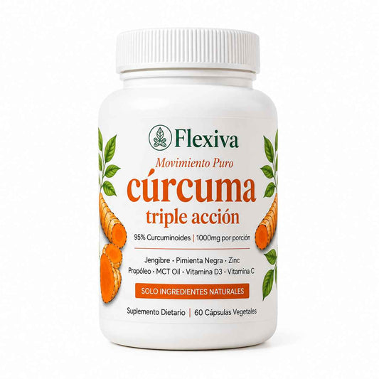 Flexiva - Cápsulas Premium de Triple Acción Antinflamatoria