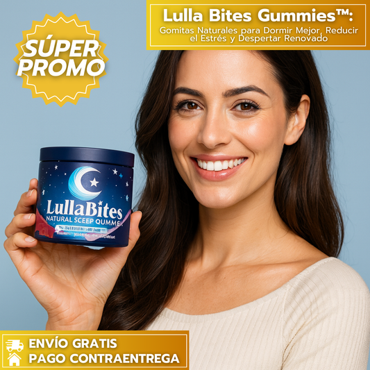 LullaBites™: Gomitas Naturales para Dormir Mejor, Reducir el Estrés y Despertar Renovado