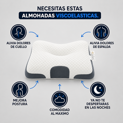Almohada Viscoelástica Ergonómica Premium