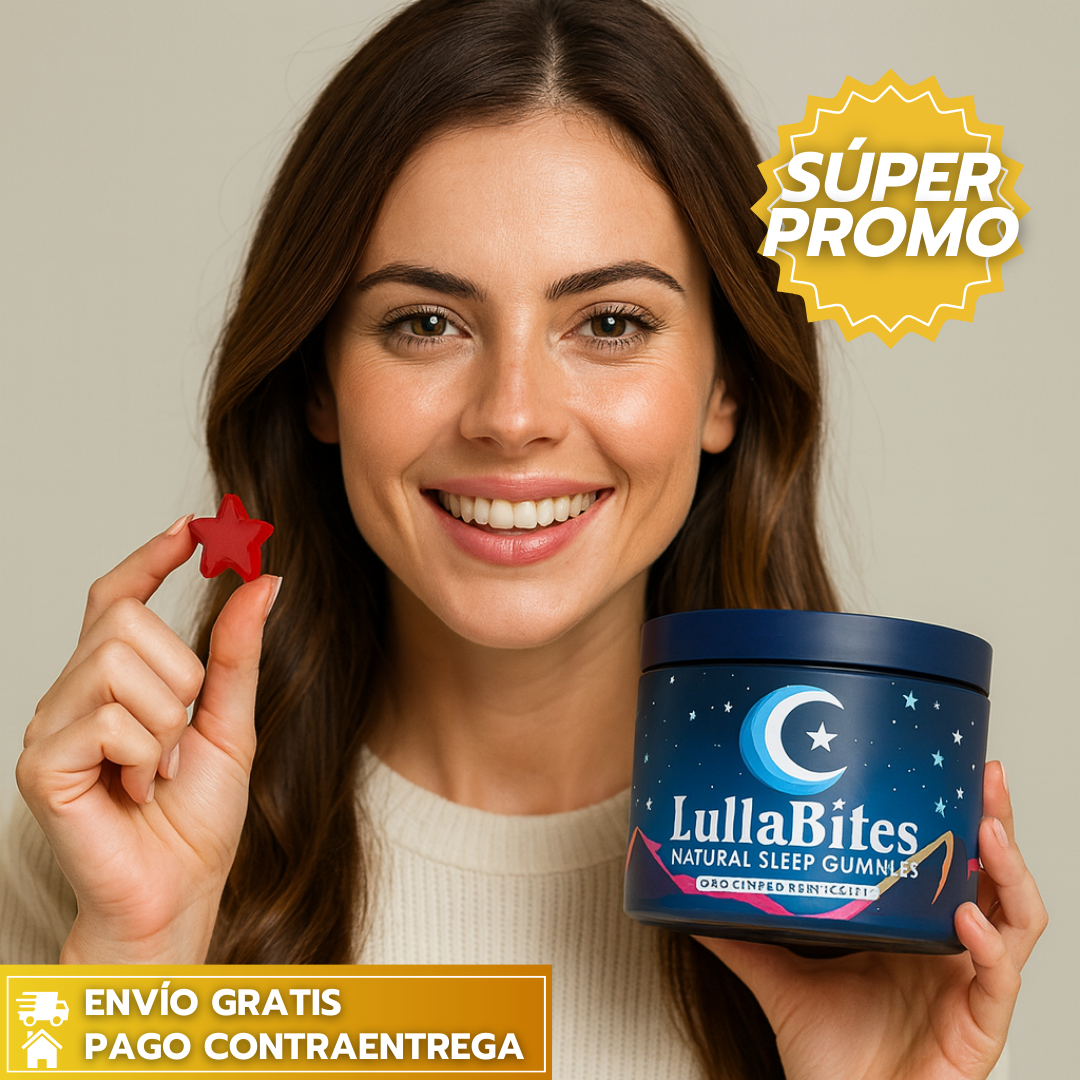 LullaBites™: Gomitas Naturales para Dormir Mejor, Reducir el Estrés y Despertar Renovado