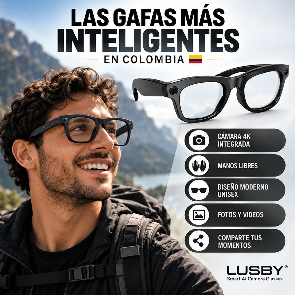 Smart AI: Gafas Inteligentes 8 en 1