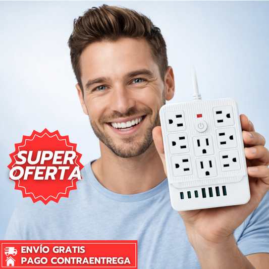 PowerGrid™: Base de Carga Inteligente que Permite Cargar Múltiples Dispositivos con Bajo Consumo Energético