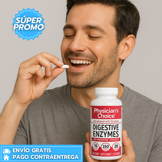 Enzimas Digestivas™: Cápsulas que mejoran la digestión y reducen molestias después de las comidas