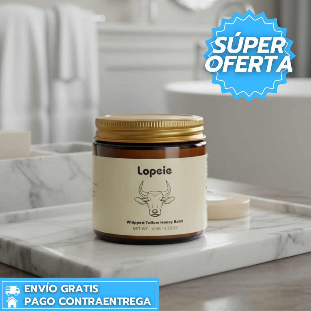 Lopeie™: Crema de Sebo de Res y Miel que Hidrata, Repara y Suaviza la Piel