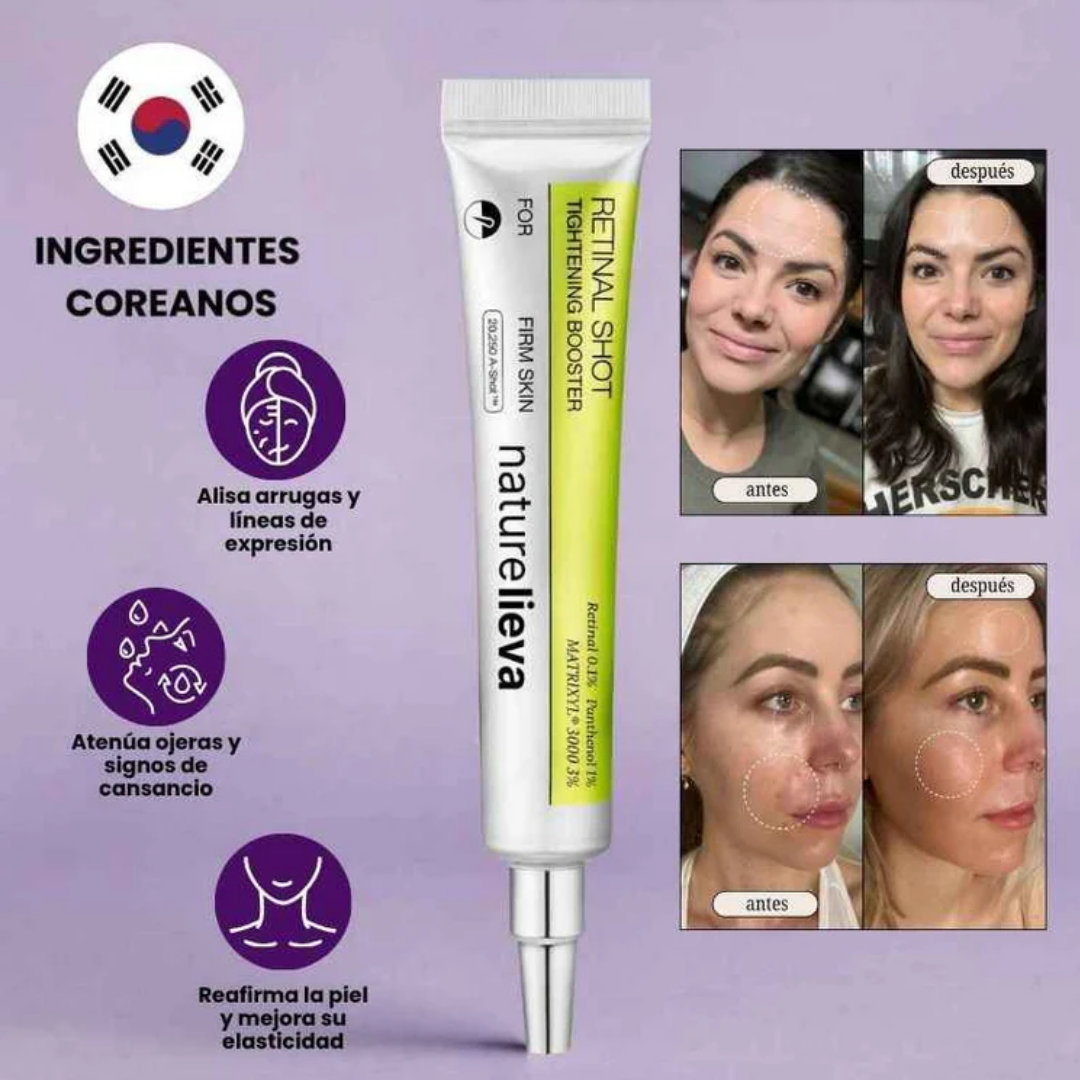 Celimax™: Booster nocturno con Retinal 0.1% que reafirma la piel y reduce poros y arrugas.