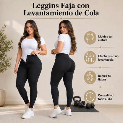 Leggins Faja con efecto Push Up