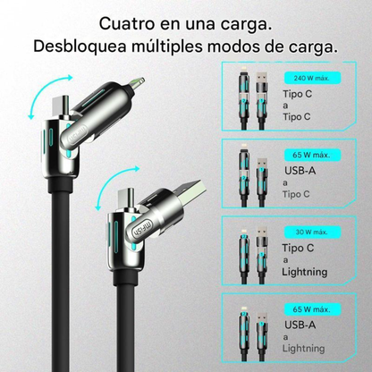 Fasting™ Cable de Carga Rápida 4 en 1