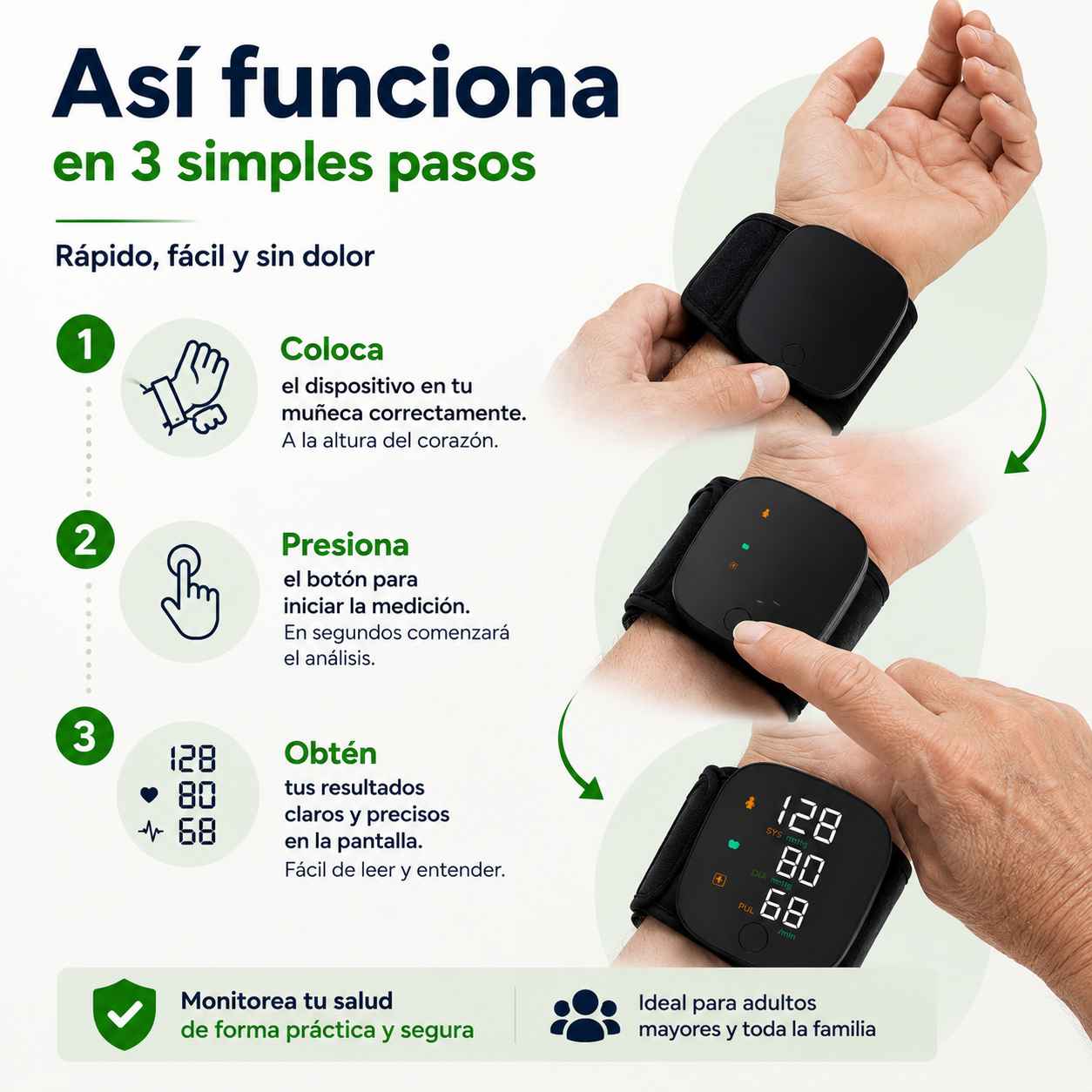 Digit Deck™: Tensiometro Digital de muñeca