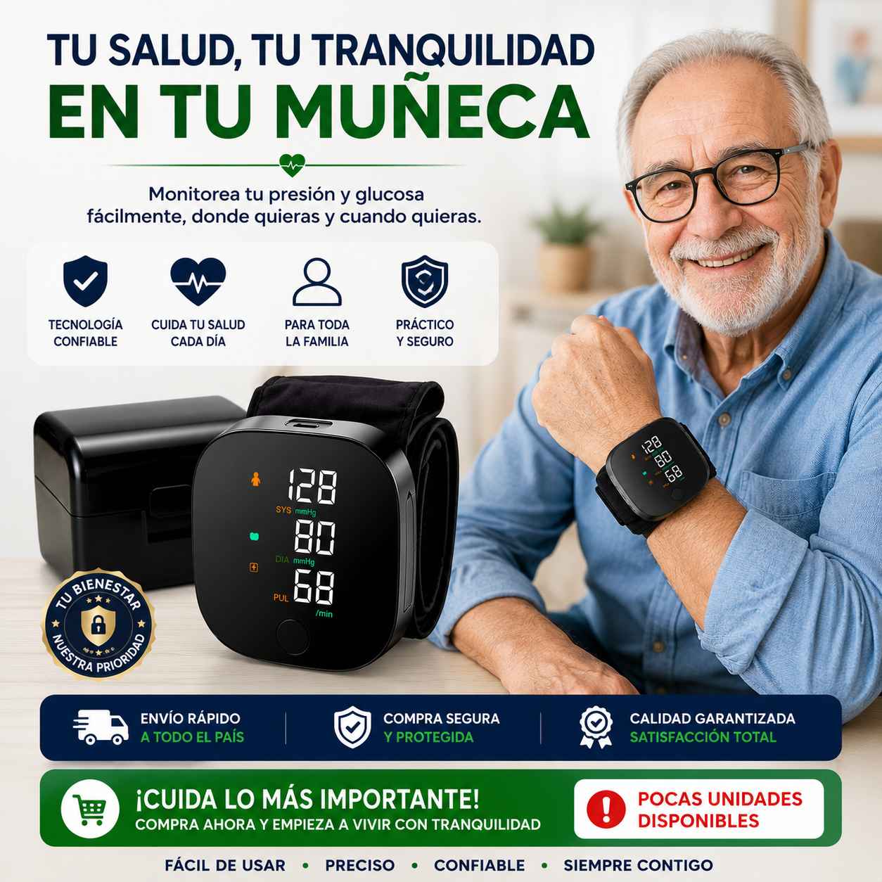 Digit Deck™: Tensiometro Digital de muñeca