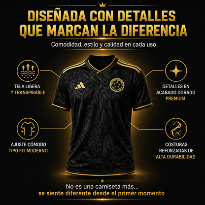 Camiseta Colombia Gold & Black™ - EDICION LIMITADA ORIGINAL 2026