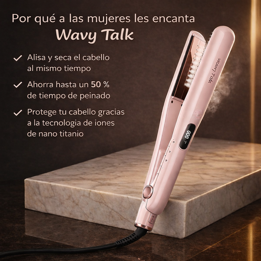 WAVYTALK™: Plancha Alisadora de Cabello