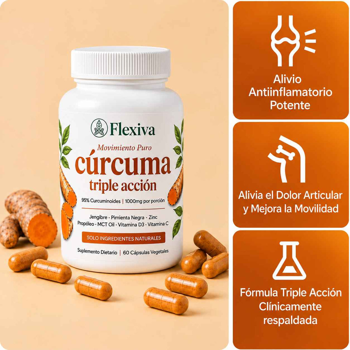 Flexiva: Alivia y Desinflama tus articulaciones