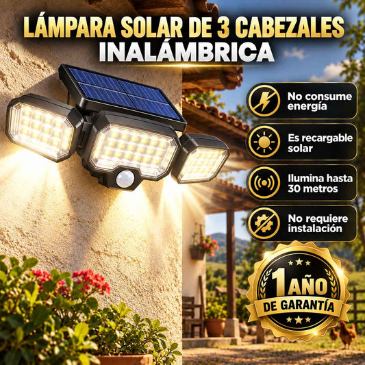 Lampara Solar Potente x3