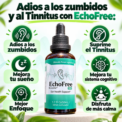 EchoFree: Gotero que alivia los zumbidos y el tinnitus