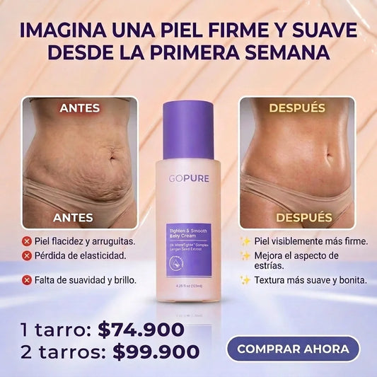 Oferta especial 2x1: GoPure Crema Reafirmante Anti Flacidez