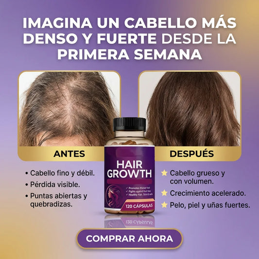 Oferta Especial 2x1: Hair Growth™ - Crece tu cabello 3x veces más rápido naturalmente