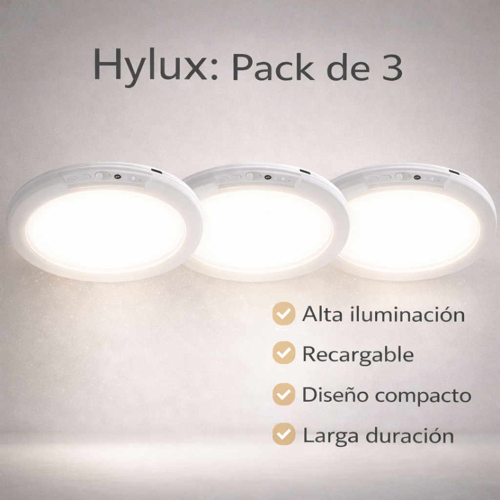 Oferta Especial 3x1: Lámpara LED Recargable con sensor