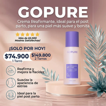Oferta especial 2x1: GoPure Crema Reafirmante Anti Flacidez