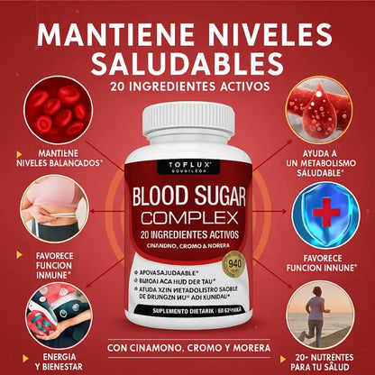 Oferta especial 2x1: Blood Sugar Complex™ 60 Cápsulas