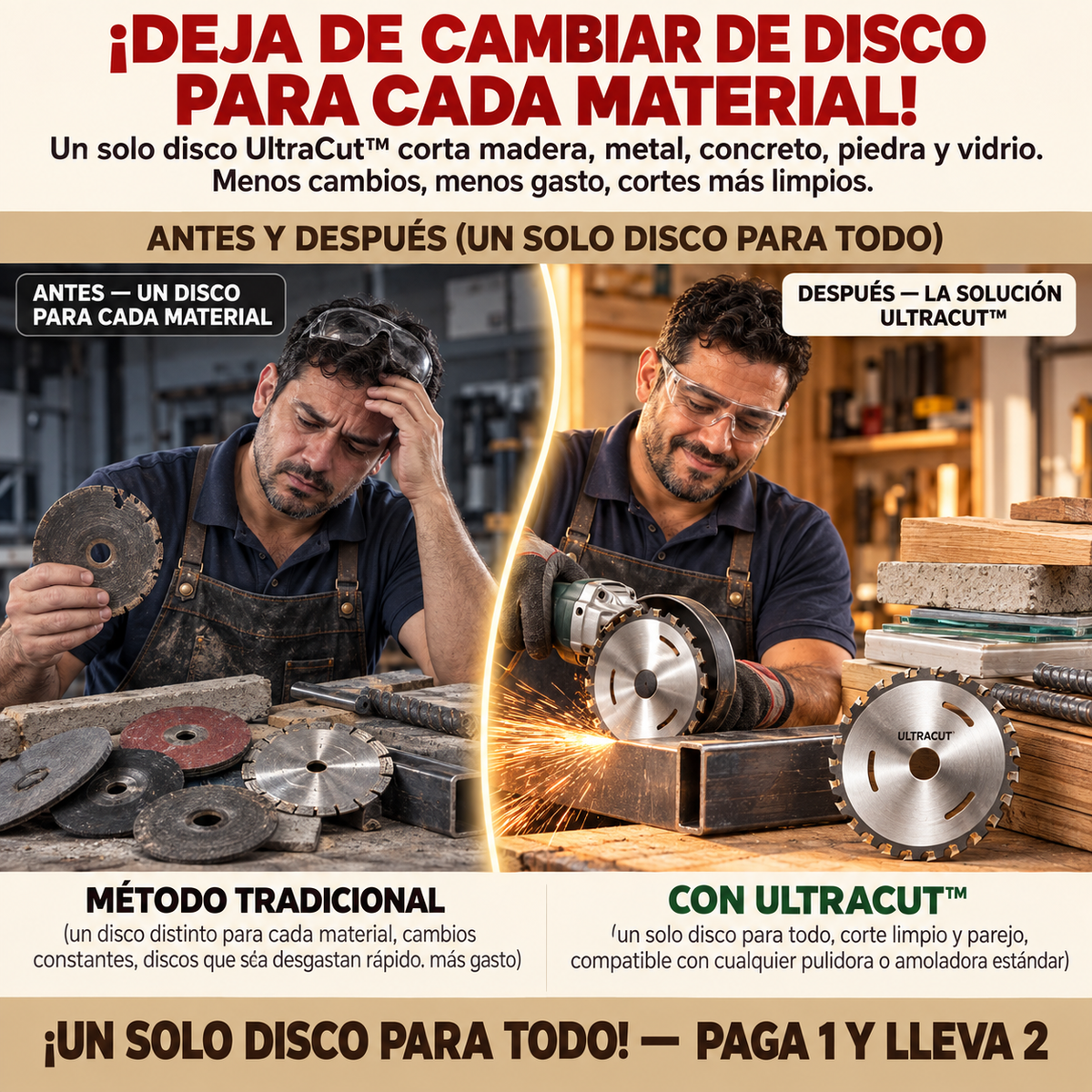 UltraCut™: Disco de Corte de Diamante Multifuncional