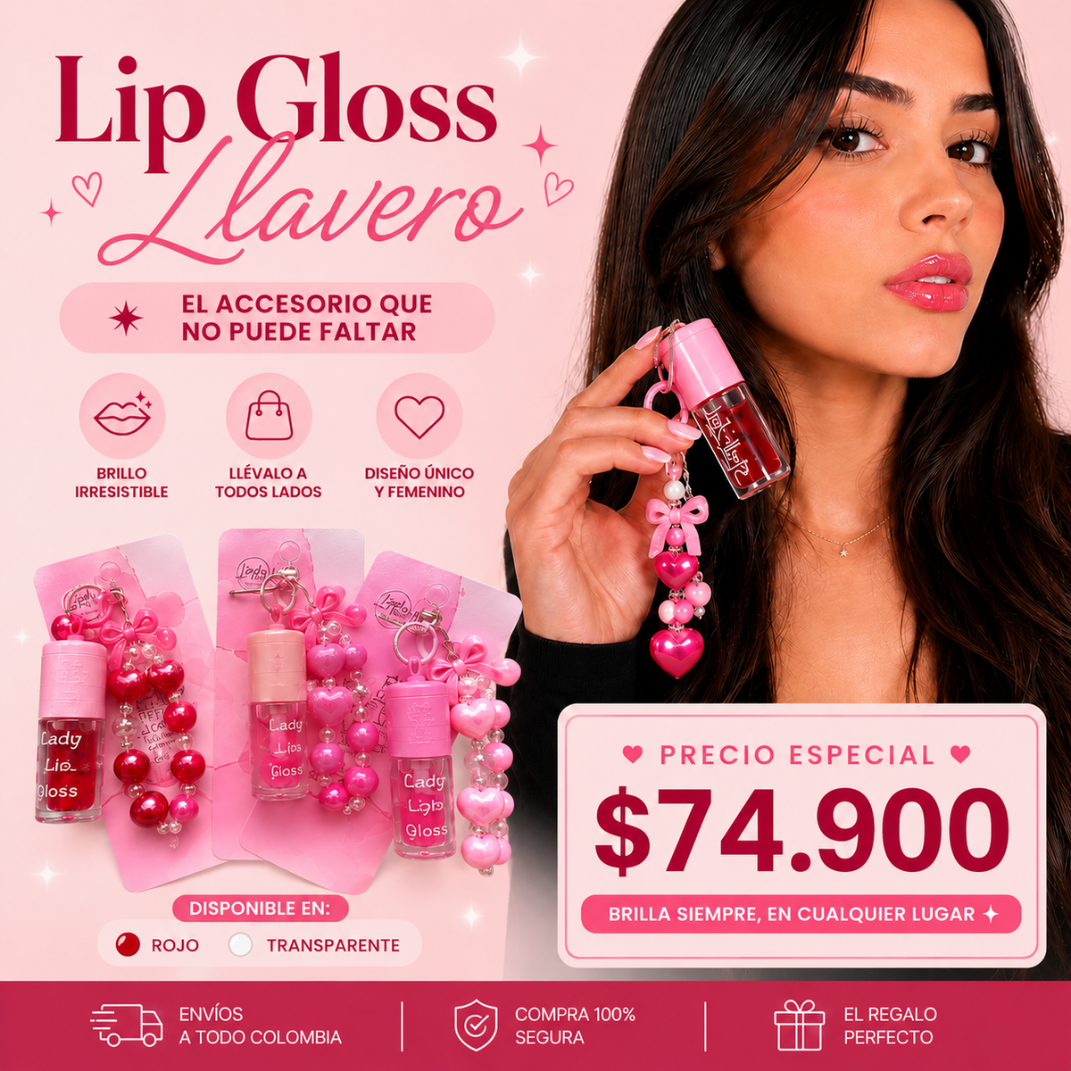 Llavero Lip Gloss™ Viral - El Original