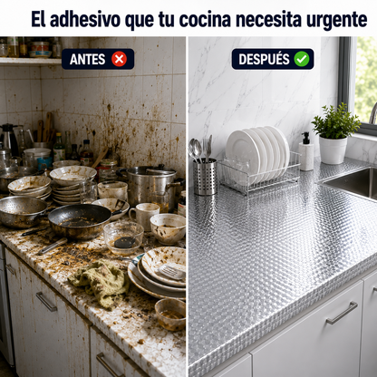 Papel Adhesivo de Aluminio Impermeable (5 Metros)