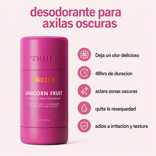 Unicorn Fruit™: Desodorante Aclarante para Axilas Oscuras
