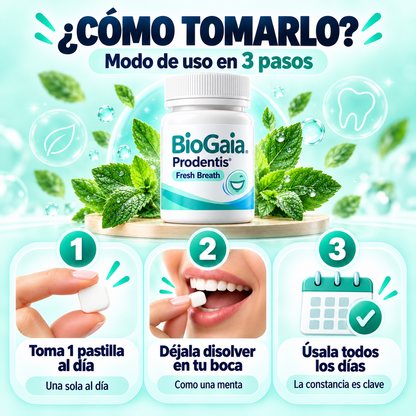 BioGaia: Pastillas Mentas para el mal aliento con probióticos