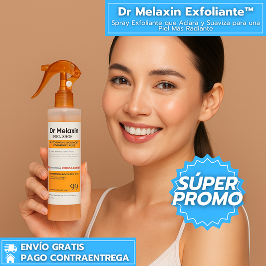 Dr Melaxin Exfoliante™: Spray que Aclara y Suaviza para una Piel Más Radiante