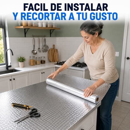 Papel Adhesivo de Aluminio Impermeable (5 Metros)