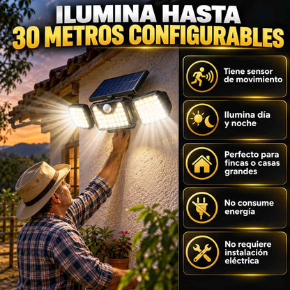 Lampara Solar Potente x3