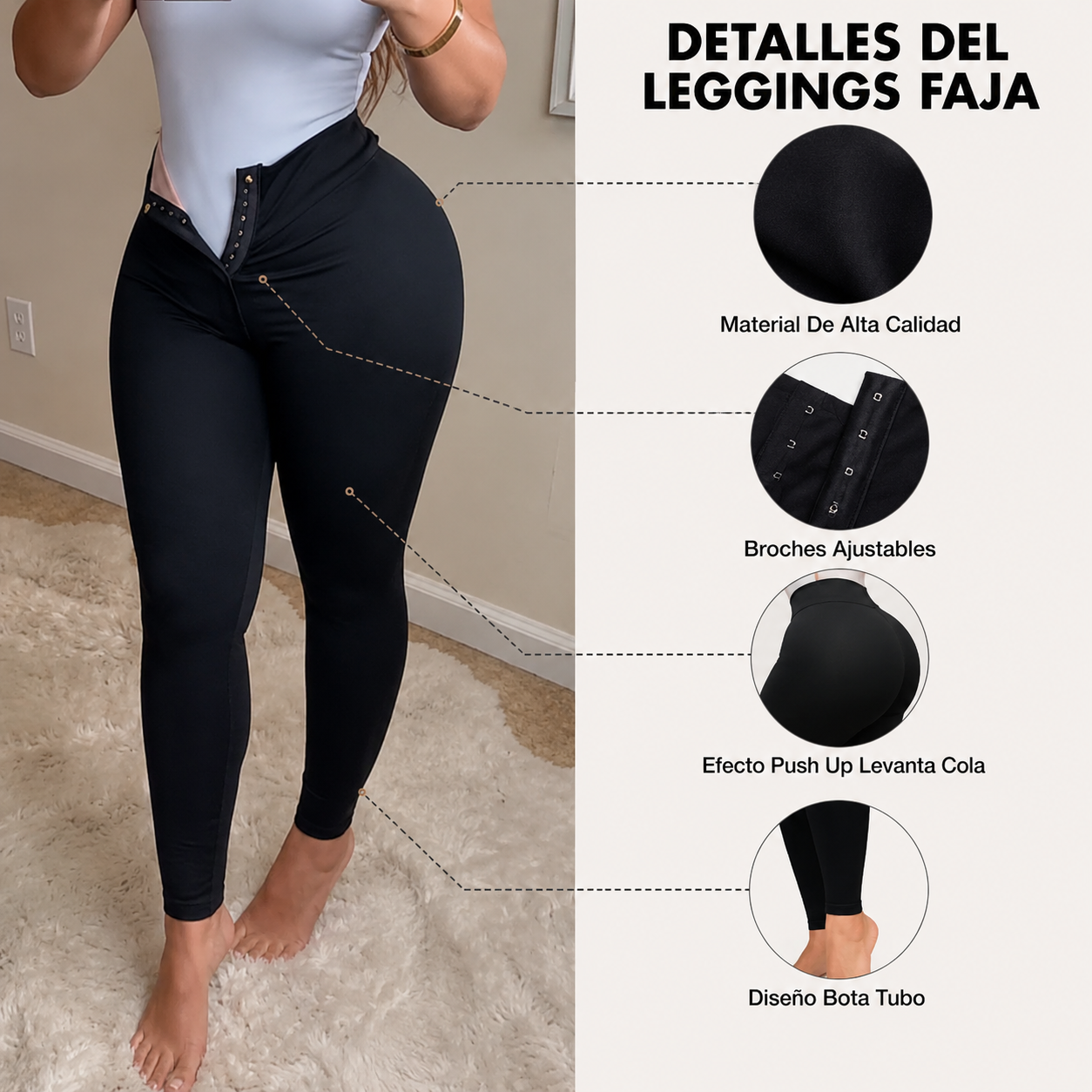 Leggins Faja con efecto Push Up