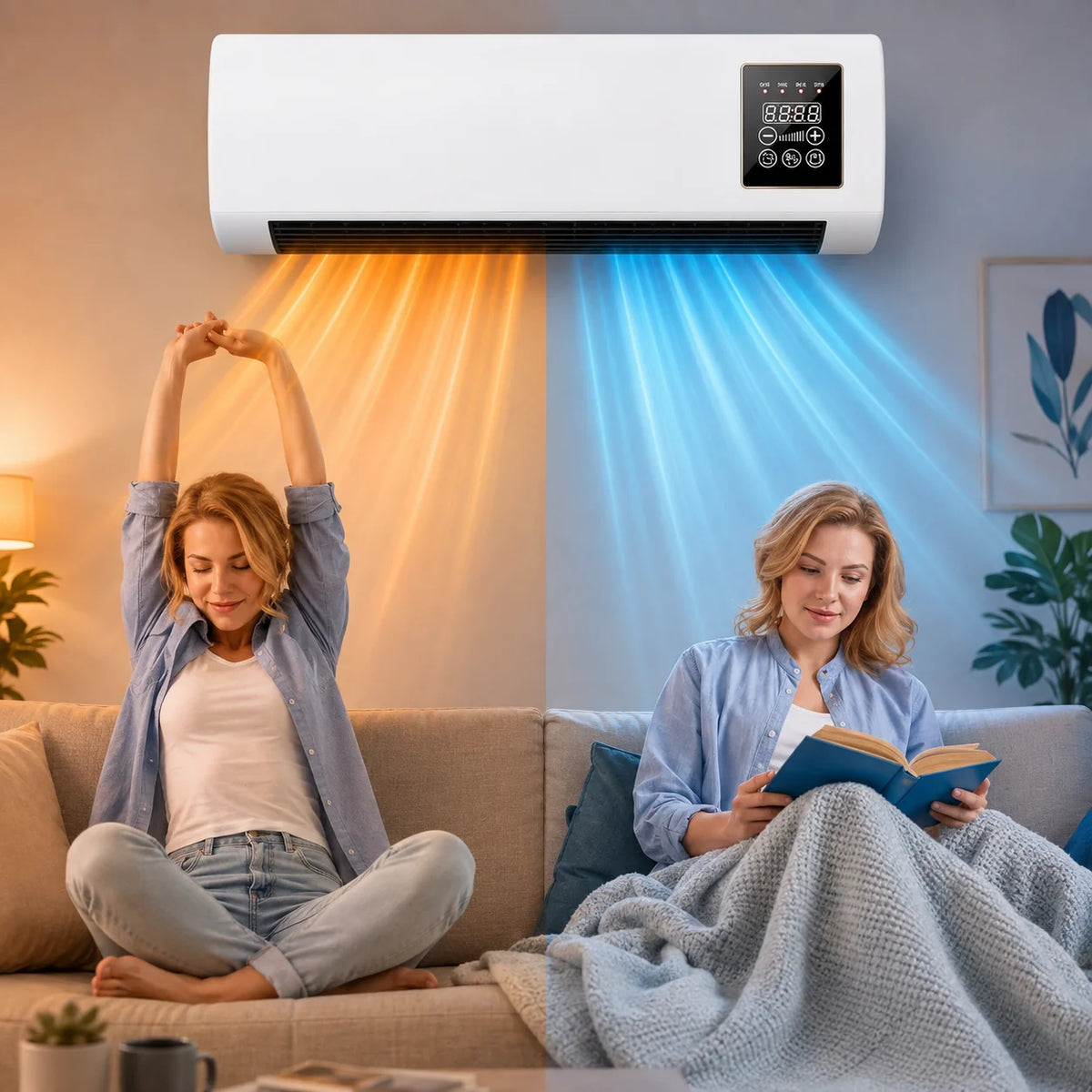 Aire Portátil 2 en 1 | Enfría hasta 8°C + Calienta | 1 Año de Garantía 🇺🇸