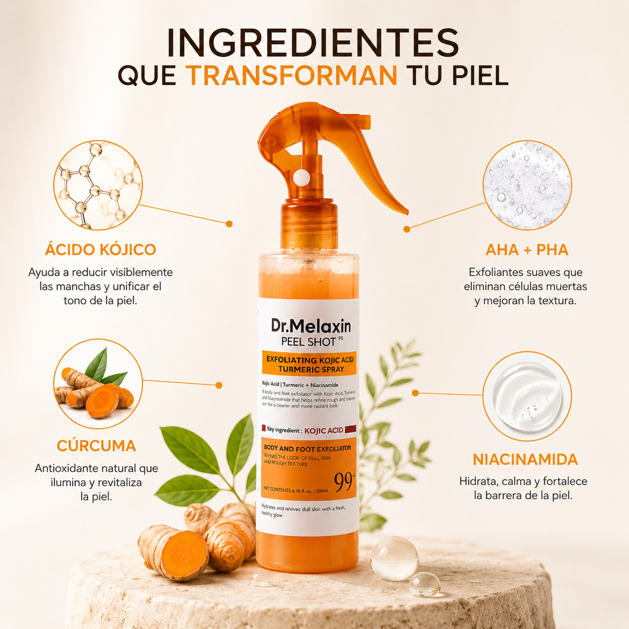 Dr Melaxin Spray™: Adiós a manchas y aclara tu piel en esas zonas oscuras