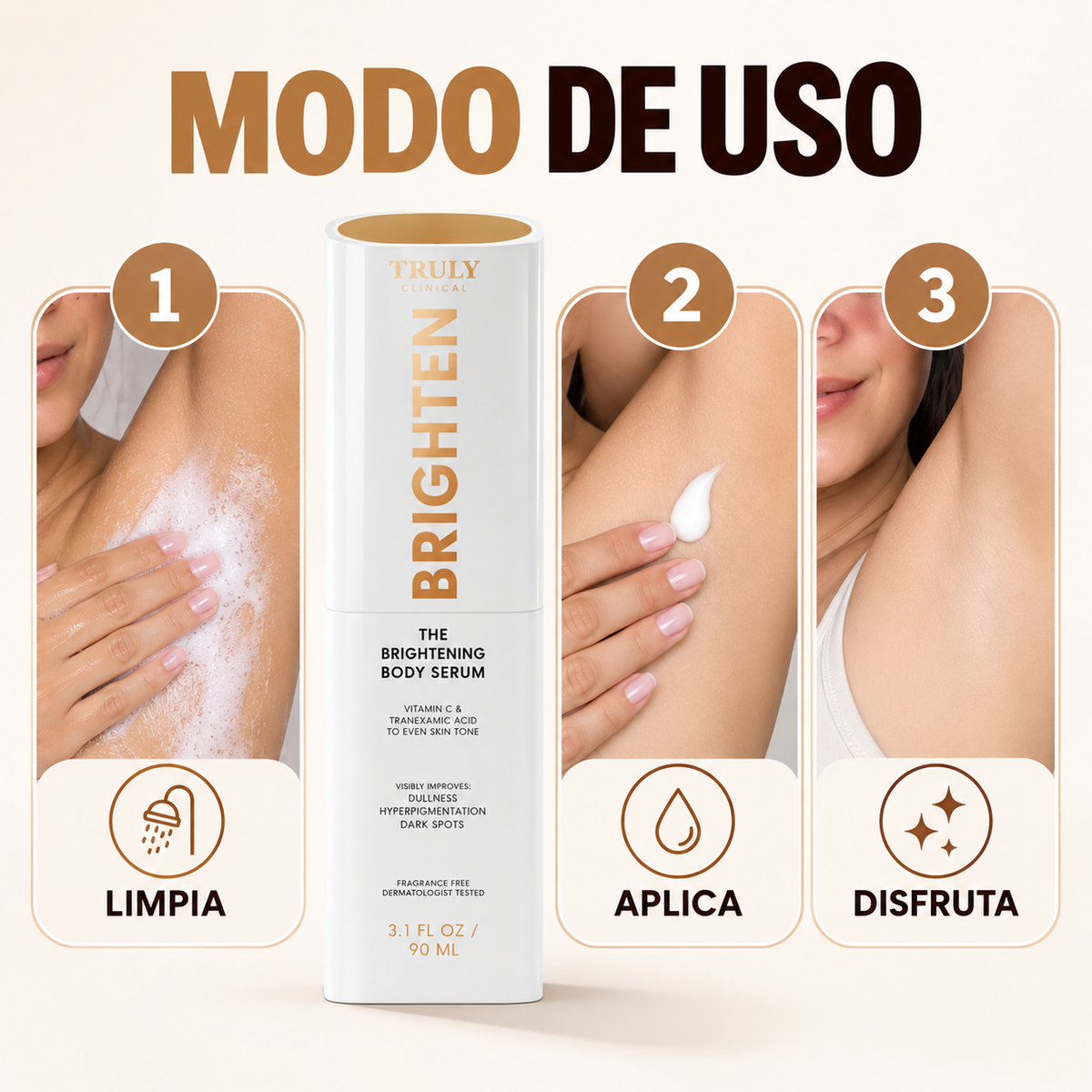 Serum Truly™: Aclara zonas oscuras y zonas intimas