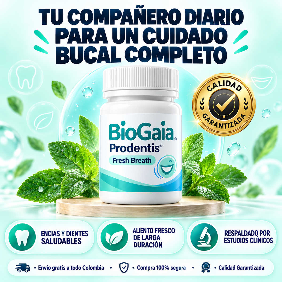 BioGaia: Pastillas Mentas para el mal aliento con probióticos