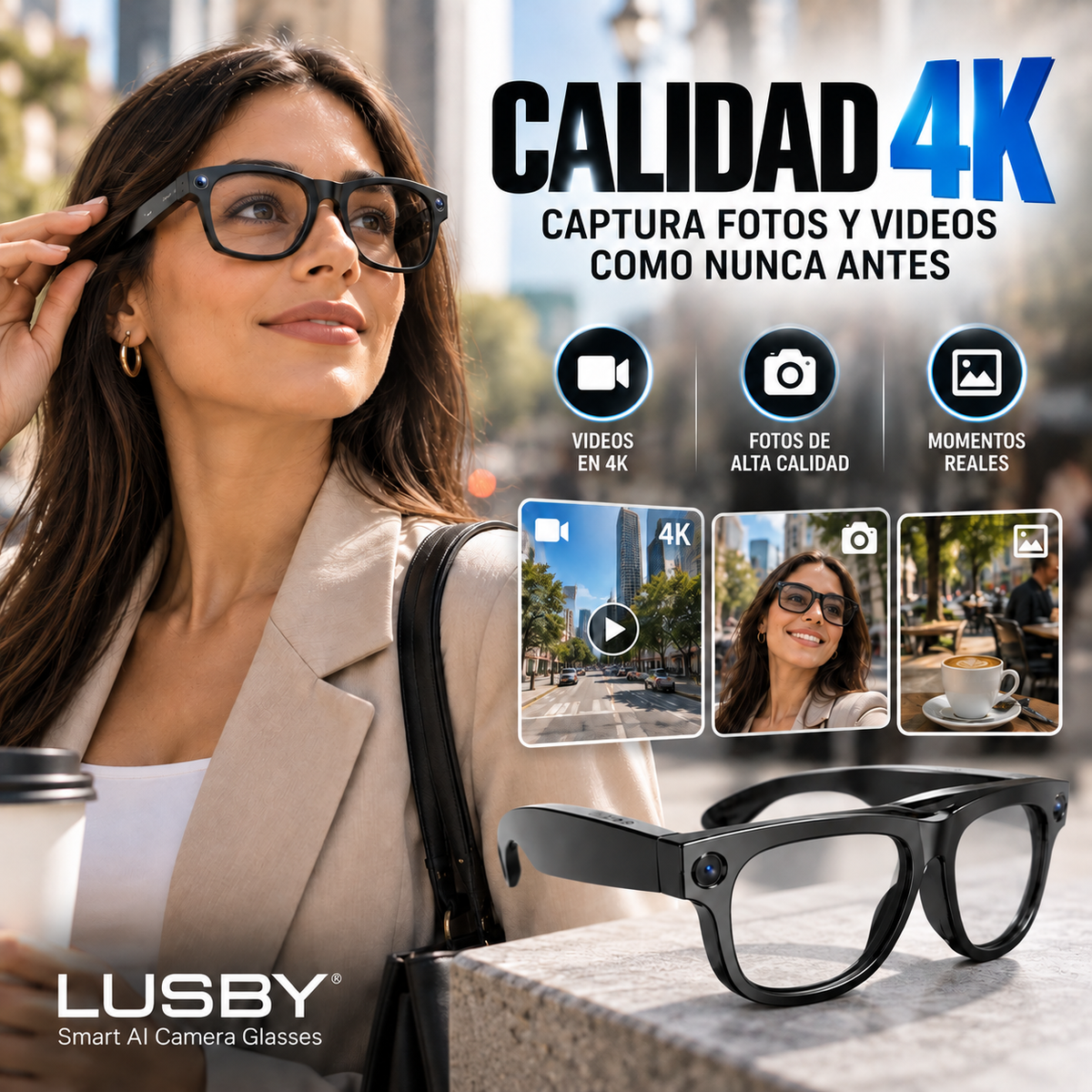 Smart AI: Gafas Inteligentes 8 en 1