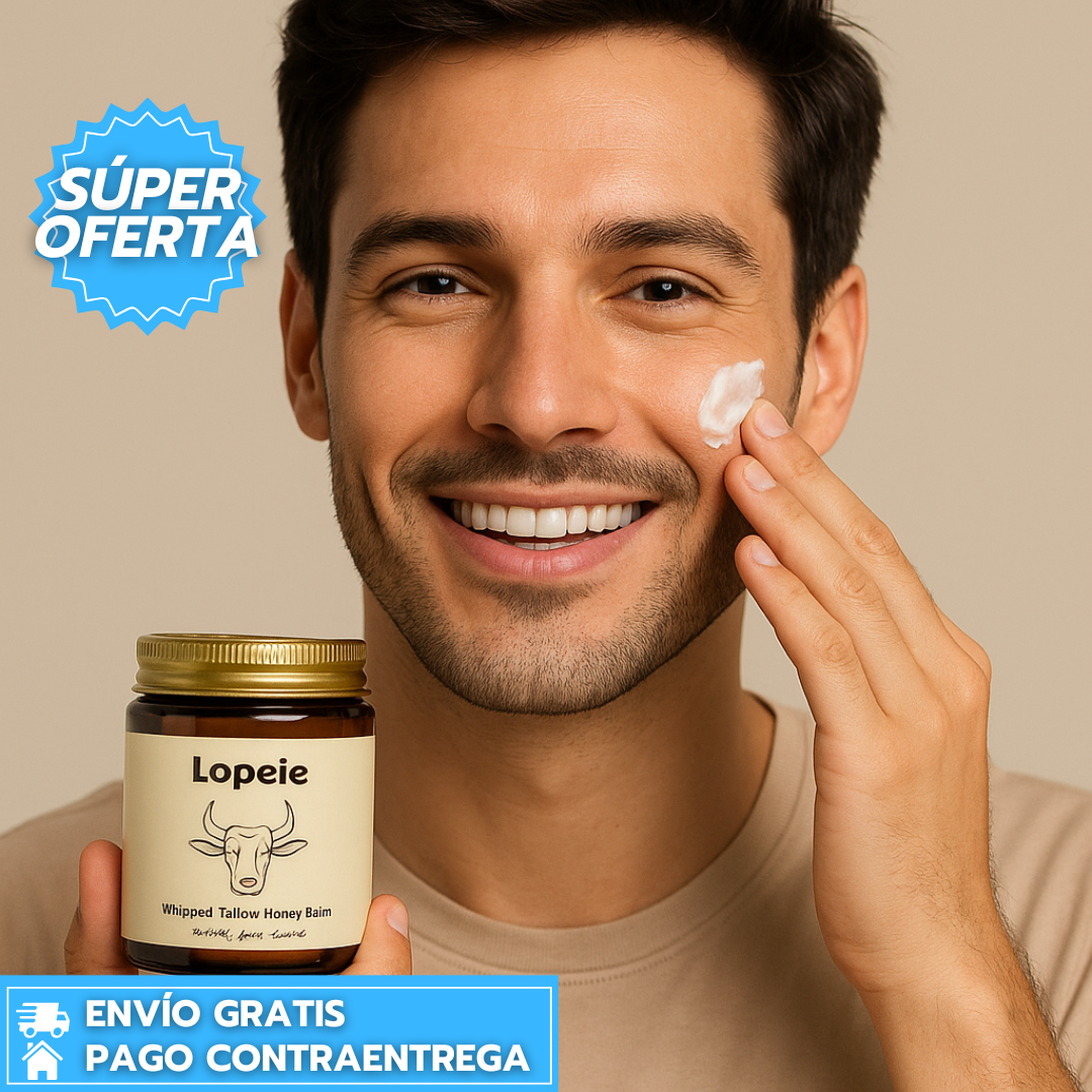 Lopeie™: Crema de Sebo de Res y Miel que Hidrata, Repara y Suaviza la Piel