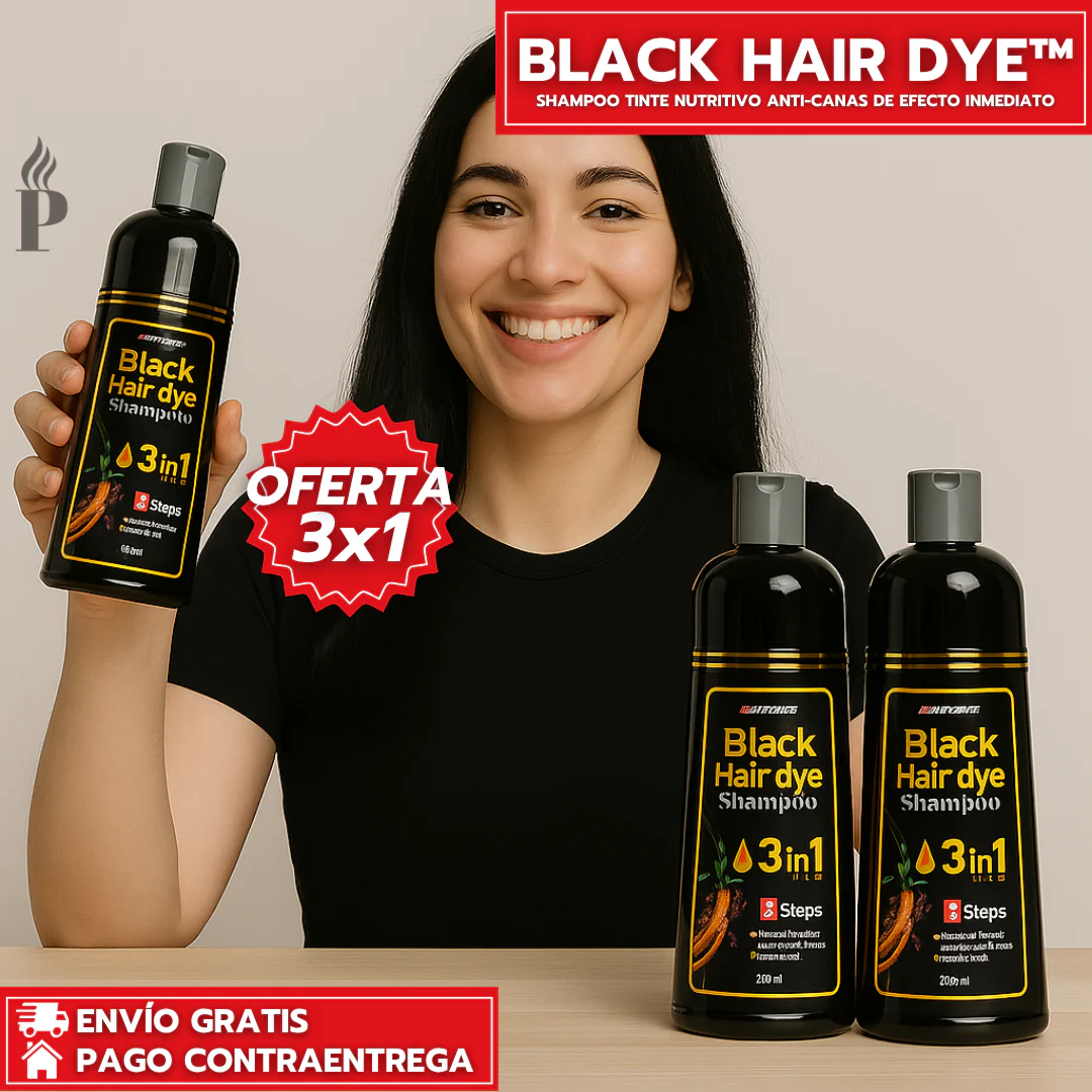 Oferta Especial 3x1: Anti Canas™ - Shampoo Tinte Nutritivo Anti-Canas de Efecto Inmediato