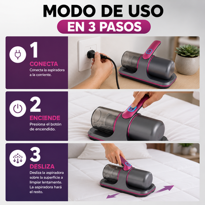 Clean Master™: Aspiradora de Acaros y Polvo Recargable