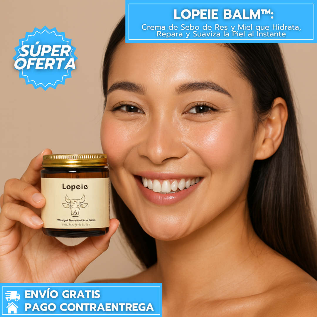 Lopeie™: Crema de Sebo de Res y Miel que Hidrata, Repara y Suaviza la Piel